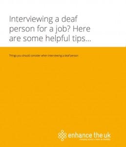 interviewing a deaf person?