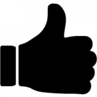 An illustration of a hand giving a thumbs up