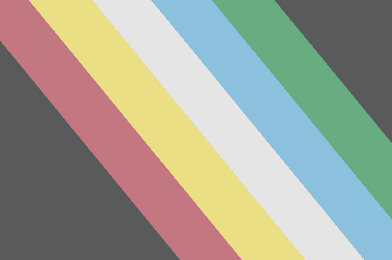 the disability pride flag - its a black background with red, yellow, white, blue and green stripes on it